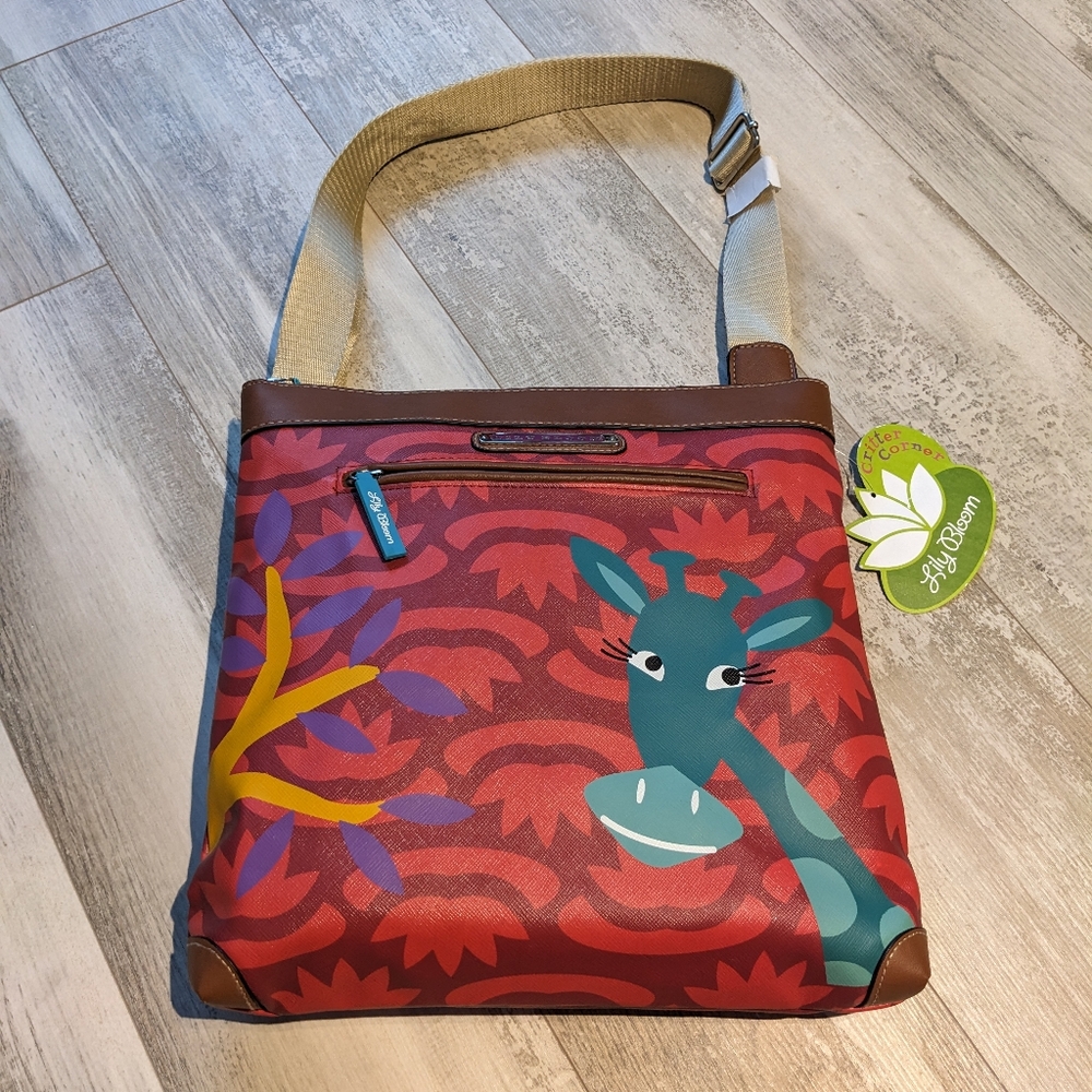 NWT Giraffe Lilly Bloom Crossbody Bag/Purse